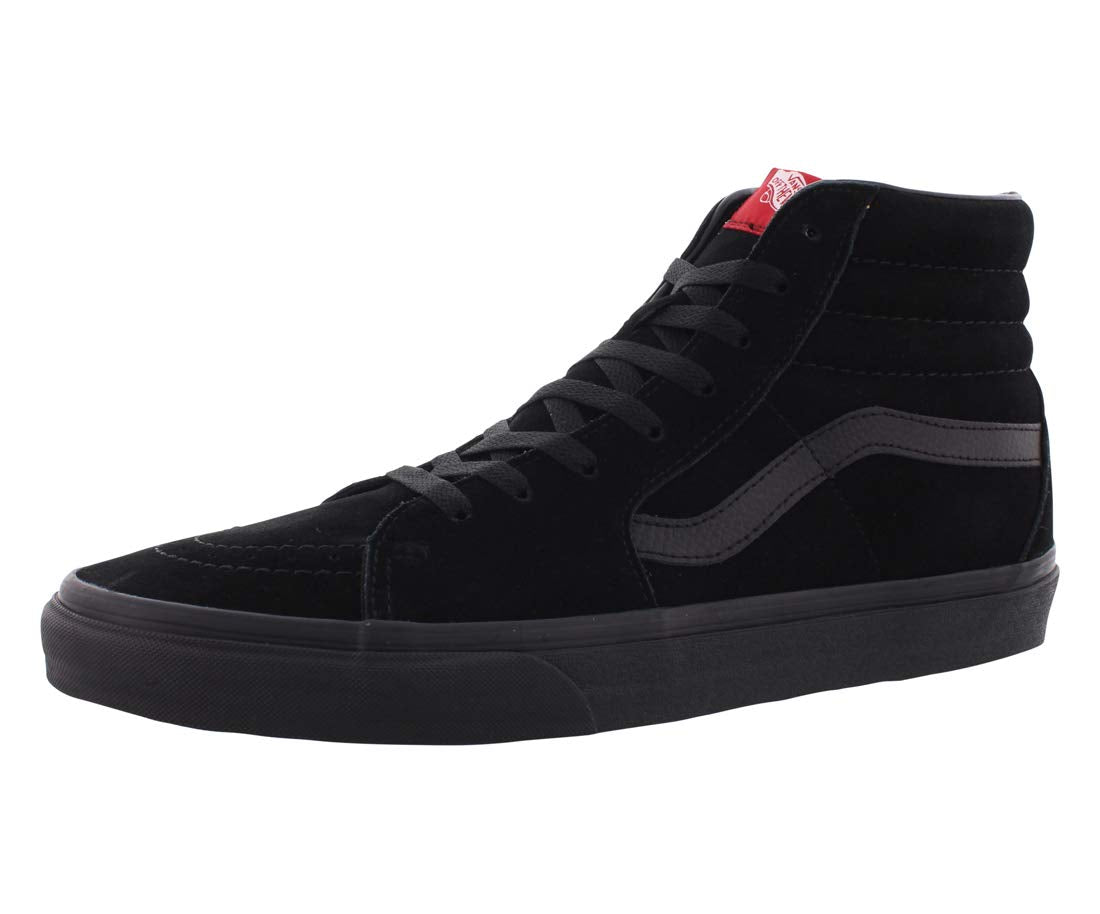 Vans Unisex Hi-Top Trainers Black Plain 46 EU Black Plain 10