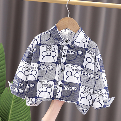 Pure Cotton Thin Spring and Autumn Kids' Clothing