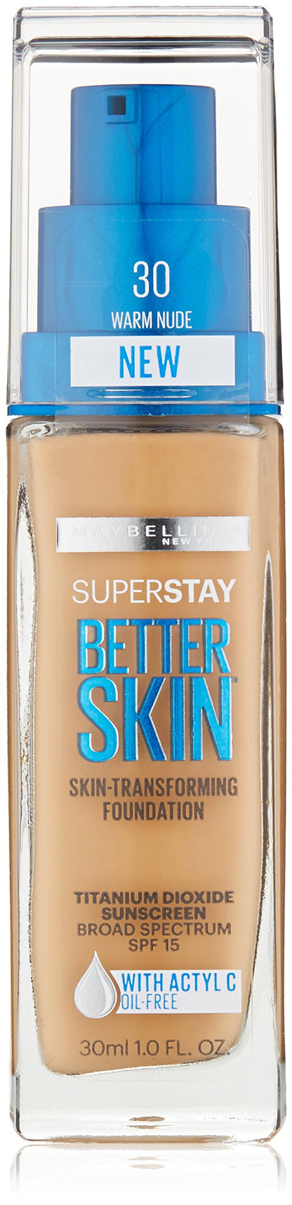Maybelline New York Superstay Better Skin Foundation Warm Nude 1 Fluid Ounce