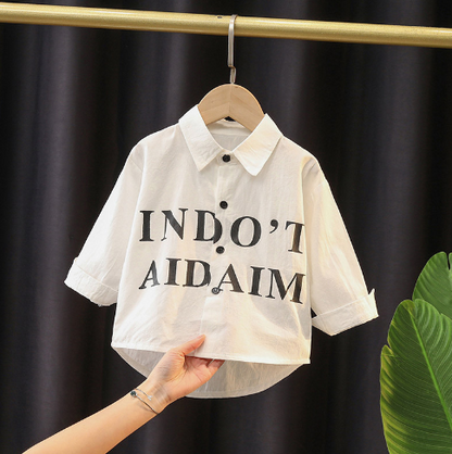 Pure Cotton Thin Spring and Autumn Kids' Clothing